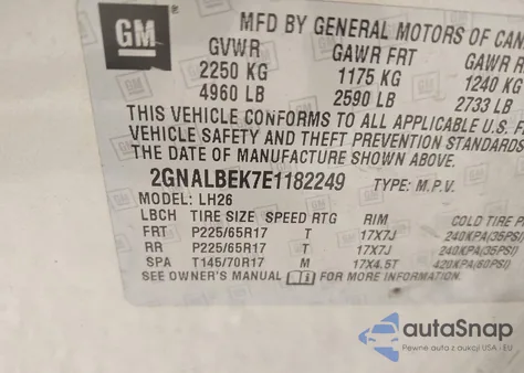 2014 Chevrolet Equinox 1Lt from USA, damaged, VIN 2GNALBEK7E1182249